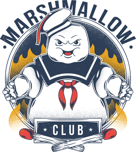 Marshmallow Club - marshmallow, ghost, buster, 80s, classic