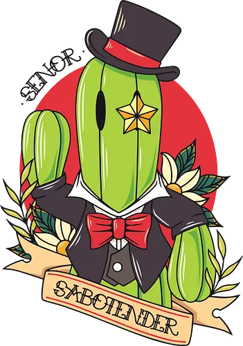 Senor Sabotender - Cactus, needle, gaming, final, fantasy