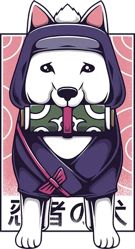 Ninja Dog - cute, ninja, Dogo