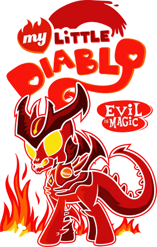 My little Diablo - mlp, pony, teufel, satan, evil, magic, diablo