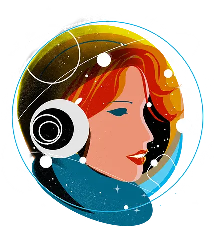 como girl - space, science, Kosmos, raumfahrt, astronaut