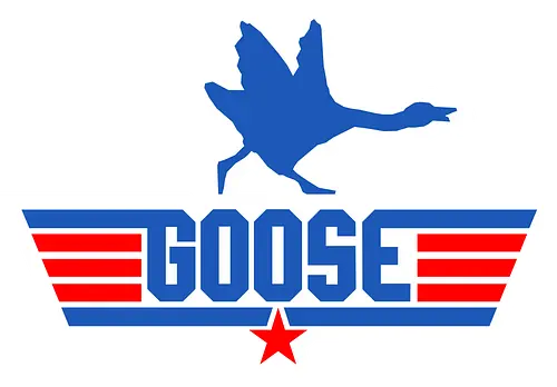 Goose over - goose, Untitled Goose Game, top gun, classic, movie, mashup