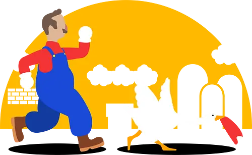 Honked Plumber - Untitled Goose Game, goose, gaming, mario, oh no, Honk