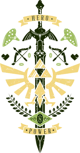 Princess Crest - Hero of Time, gaming, classic gaming, retrogaming Princess Crest - Hero of Time, gaming, classic gaming, retrogaming
