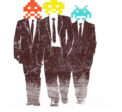 rth invaders - invaders, aliens, mashup, dogs, reservoir dogs