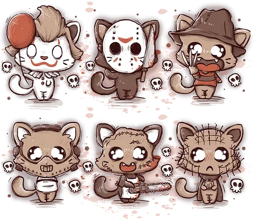 Kawaii Killers - horror, cat, neko, katze, kawaii