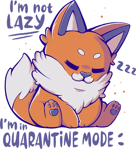 Quarantine Mode - Quarantäne, Social Distancing, Corona, fuchs, fox