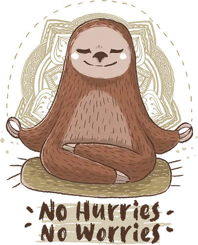 No Hurries - tiere, animal, sloth, Worries, keine sorgen, faultier