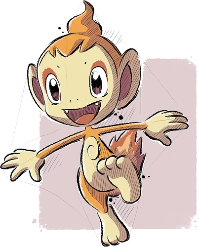 Fire Monkey - affe, pocket, monster, fire, starter