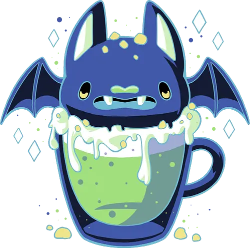 Cute Bat Drink - bat, cute, kawaii, drink, food, horror, halloween