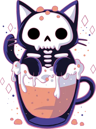 Cute Cat Drink - cute, cat, kawaii, katze, neko, drink