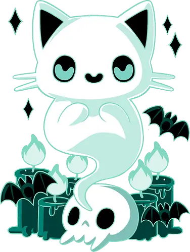 Ghost Cat - ghost, geist, katze, cat, Spoopy, halloween