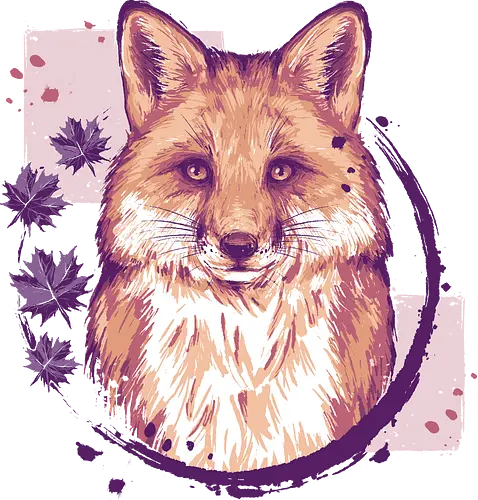 Fox Painting - fuchs, fox, herbst, cute, forest, wald