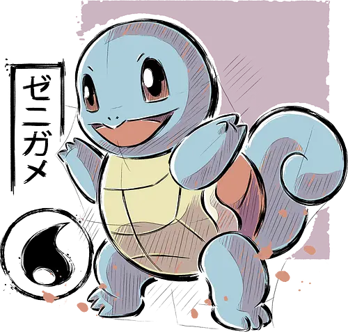 Cute Turtle - pocket, monster, water, starter