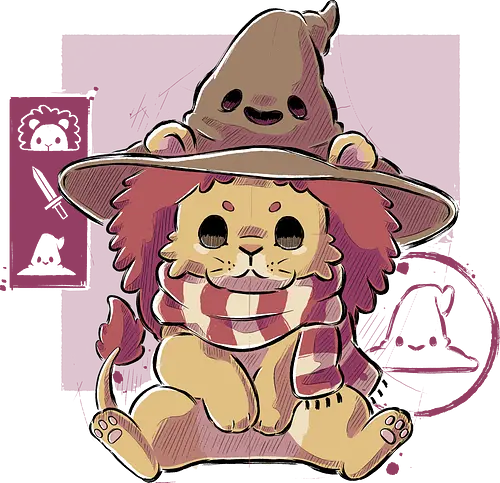 Cute Lion - löwe, lion, magic, witch, witchcraft