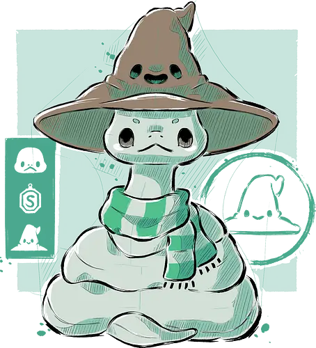 Cute Snake - schlange, snake, witch, witchcraft, magic