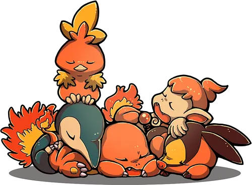 Sleepy Fire - pocket, monster, fire, feuer, starter