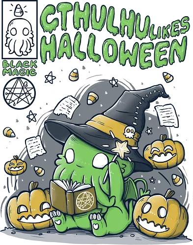 Cthulhu likes Halloween - cthulhu, halloween, rpg, fantasy