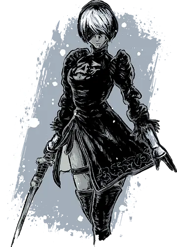 2B - 2b, 9s, ai, Automata, gaming, anime