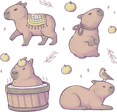 More Capybaras - Capybara, cute, yuzu