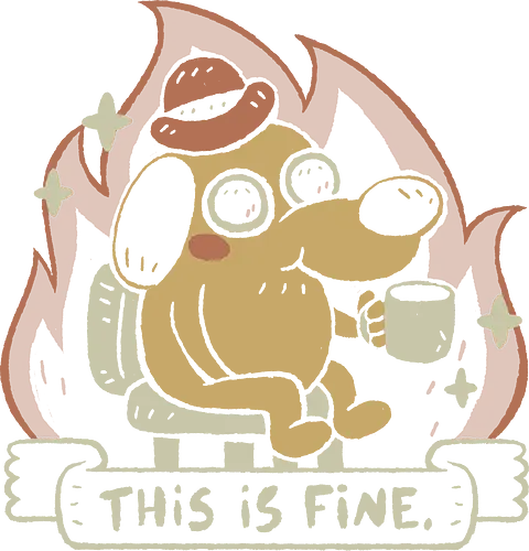 This is Fine - This is fine, meme, dog