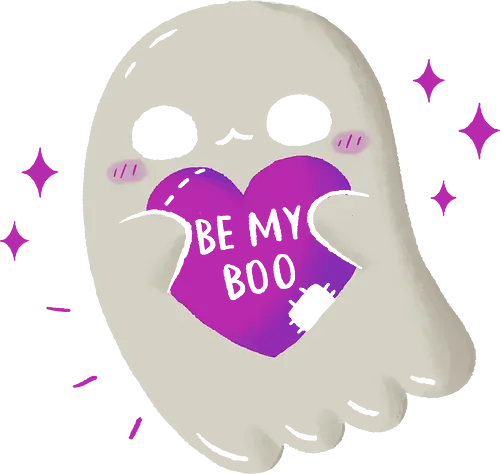 Be my Boo - boo, ghost, geist, valentines