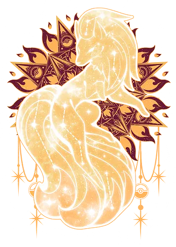 Starry Fire Kitsune - pocket, monster, stars, fire, feuer, galaxy, kitsune, fuchs, fox