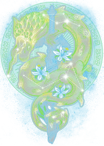 Starry Wild Sky - stars, Sky, sword, dragon, drache, thunder, donner, Hero of Time Starry Wild Sky - stars, Sky, sword, dragon, drache, thunder, donner, Hero of Time