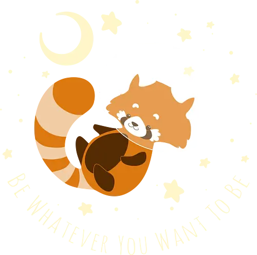 Red Panda Dreams - red panda, panda, space, stars, dreams