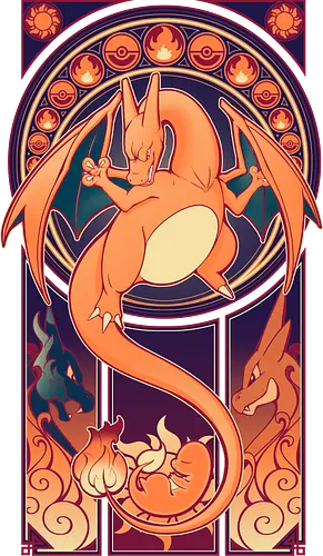 Art of a Dragon - pocket, monster, dragon, fire, feuer, crest