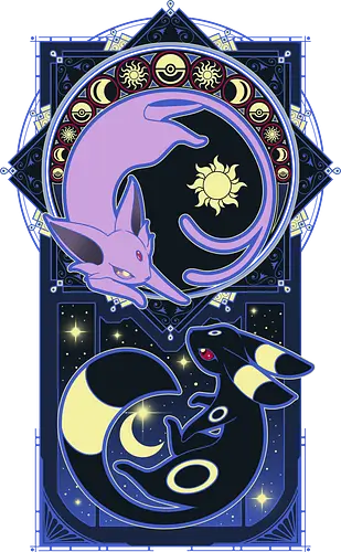 Art of Evolution - pocket, monster, evolution, stars, moon, sun Art of Evolution - pocket, monster, evolution, stars, moon, sun