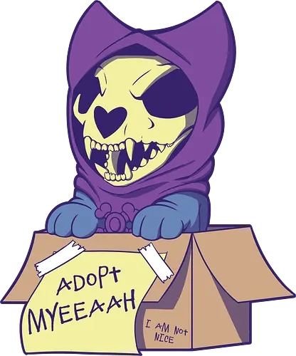 Adopt Myh! - skeletor, myaah, dog, skeleton, Adopt me, Not nice, motu