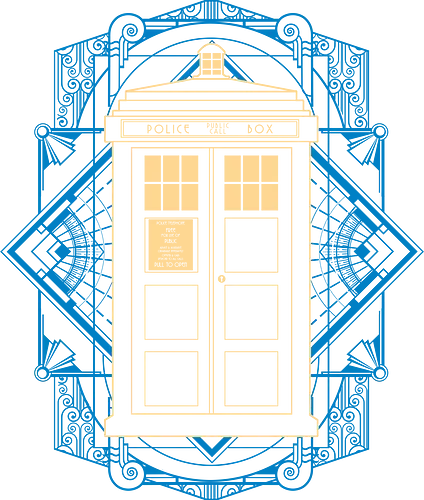 Dr. Deco - doctor, who, tardis, time travel, Art deco