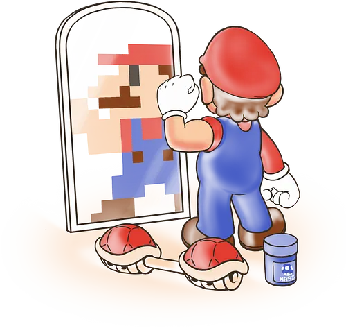 Get in Shape - mario, pixel, platformer, videogames, retrogaming