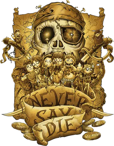 Never say die - goonies, mikey, brand, chunk, mouth, data, sloth, fratelli