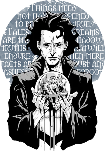 A Drm Of Black - sandman, comics, gaiman, eternals, drm