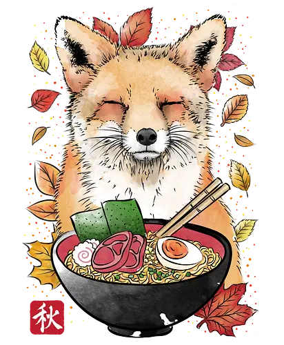 Fox, Lves and Ramen - food, fox, ramen, animal, noodles