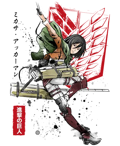 Soldier Mikasa - aot, attack, titan, anime, jäger