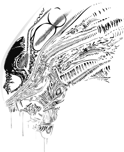 Alien Face - alien, aliens, xenomorph, hr giger, sci-fi, science fiction