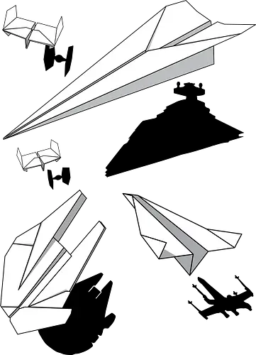 Paper wars - space, space opera, paperflieger, spaceship Paper wars - space, space opera, paperflieger, spaceship