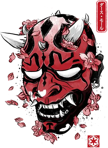 Darth oni - oni, mask, space opera, hannya, scifi