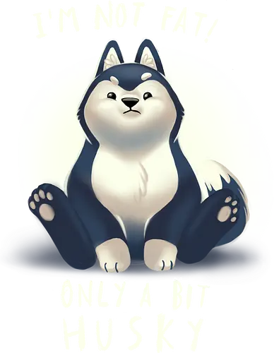 Husky husky - Husky, animals, Not fat, Body positivity, fun