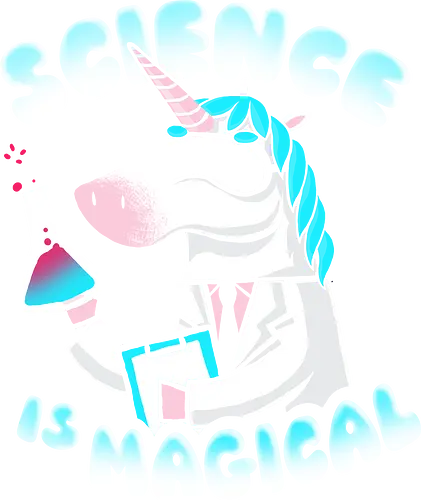 Science is Magical - unicorn, einhorn, science, wissenschaft, magic