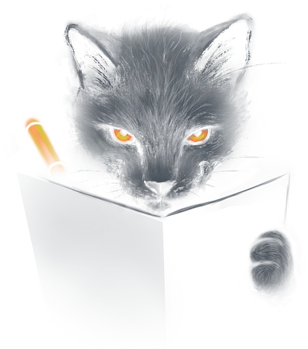 Shinigami cat - god, cat, katze, note, dth