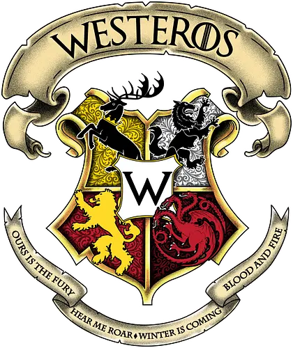 Westeros School - literatur, serie, fantasy, eis, feuer, ein lied, a song of, ice and fire, throne, game, mashup, houses, school, dragon, lion, wolf, stag