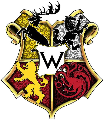 Westeros School Pocket - literatur, serie, fantasy, eis, feuer, ein lied, a song of, ice and fire, throne, game, mashup, houses, school, dragon, lion, wolf, stag