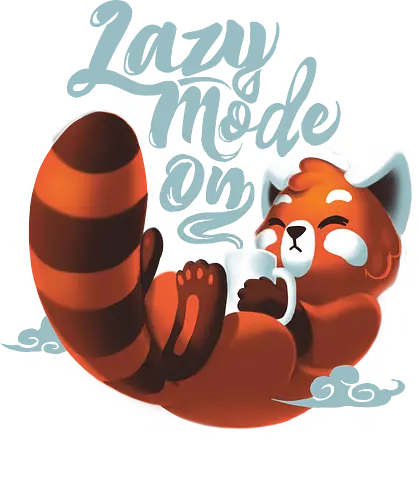 Lazy mode ON - weekend, wochenende, faul, nap, relax, red panda, panda