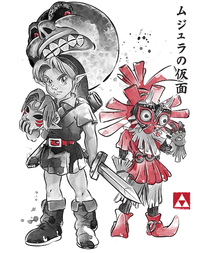 Majora's Sumi-e - majora, mask, moon, mond, videogames, retrogames, Hero of Time Majora's Sumi-e - majora, mask, moon, mond, videogames, retrogames, Hero of Time