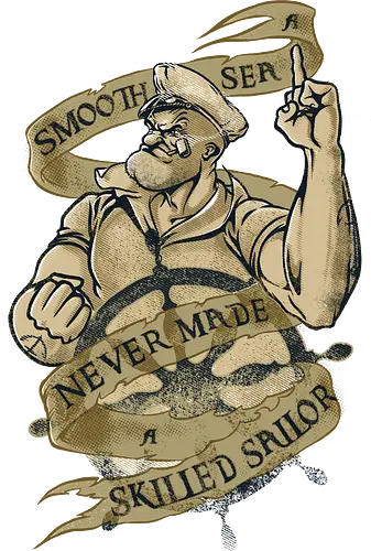 Skilled Sailor - popeye, olive, sailor, popeye the sailor man, cartoon, comic, s