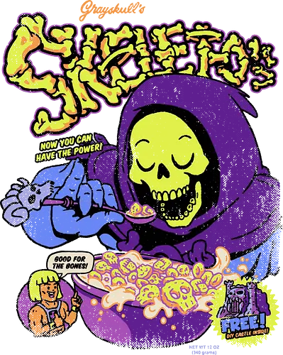 Skelet-Os - skeletor, motu, lucky, Charms, action figure